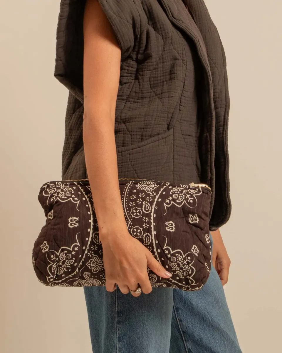 AOKYANOS Orlando pochette Bandana Chocolat viscose