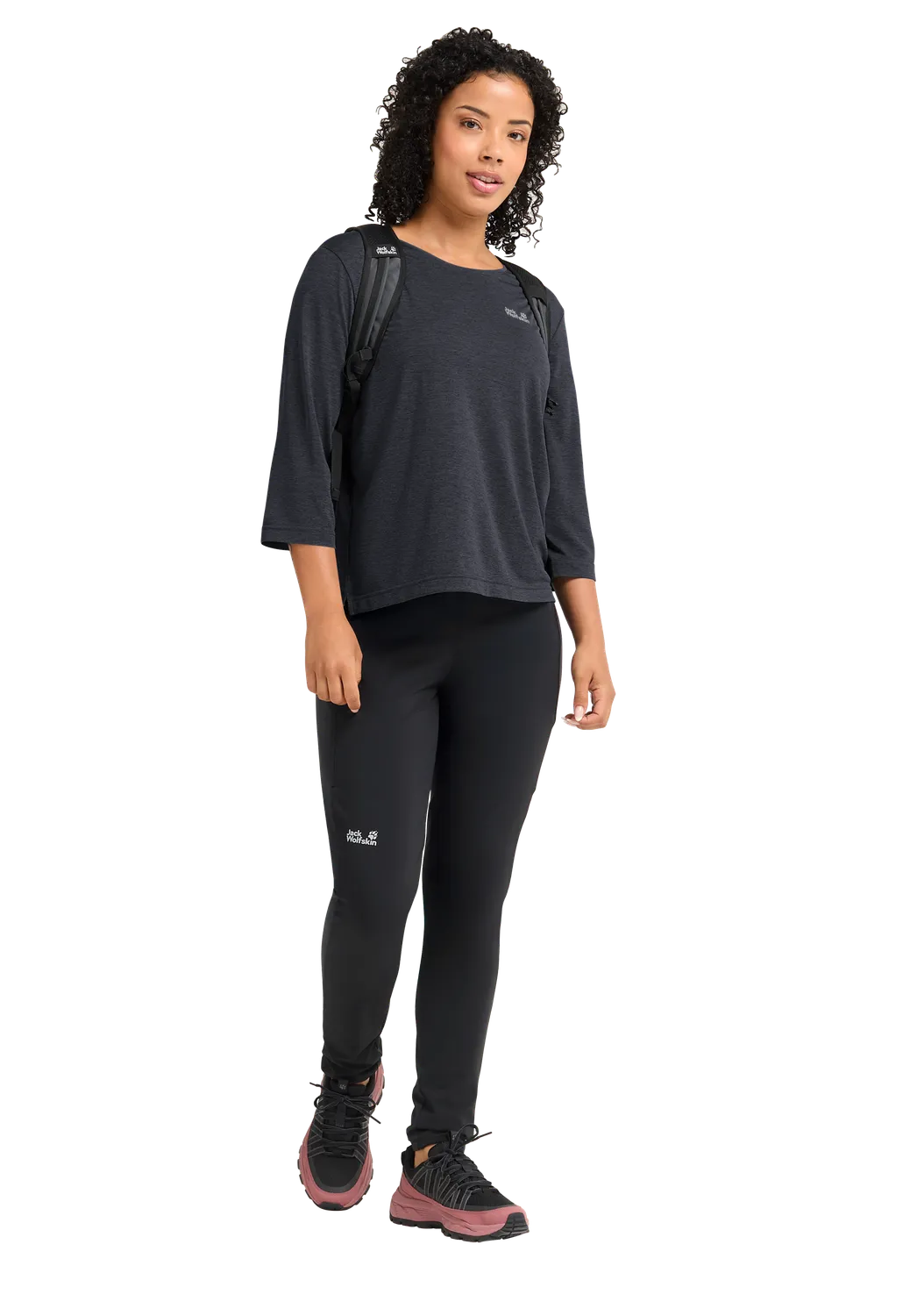 Jack Wolfskin Wildtrail 3/4 W t-shirt femme respirant