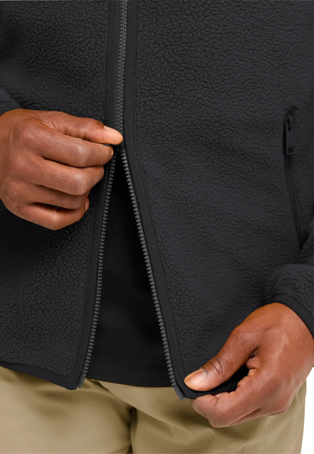 Jack Wolfskin Lite Curl FZ polaire homme zippée
