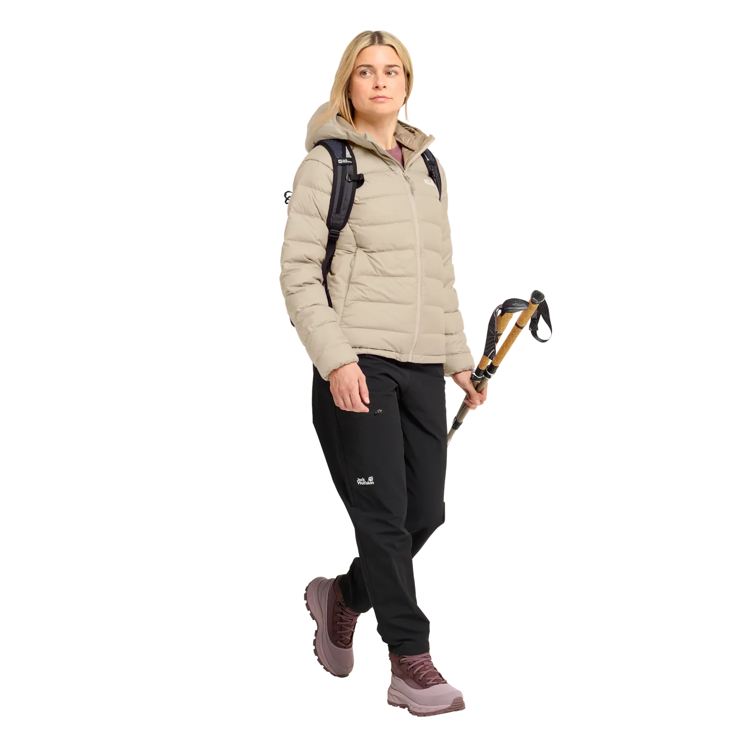 Jack Wolfskin Wild Pass Down Hoody W RDS doudoune femme 3-en-1