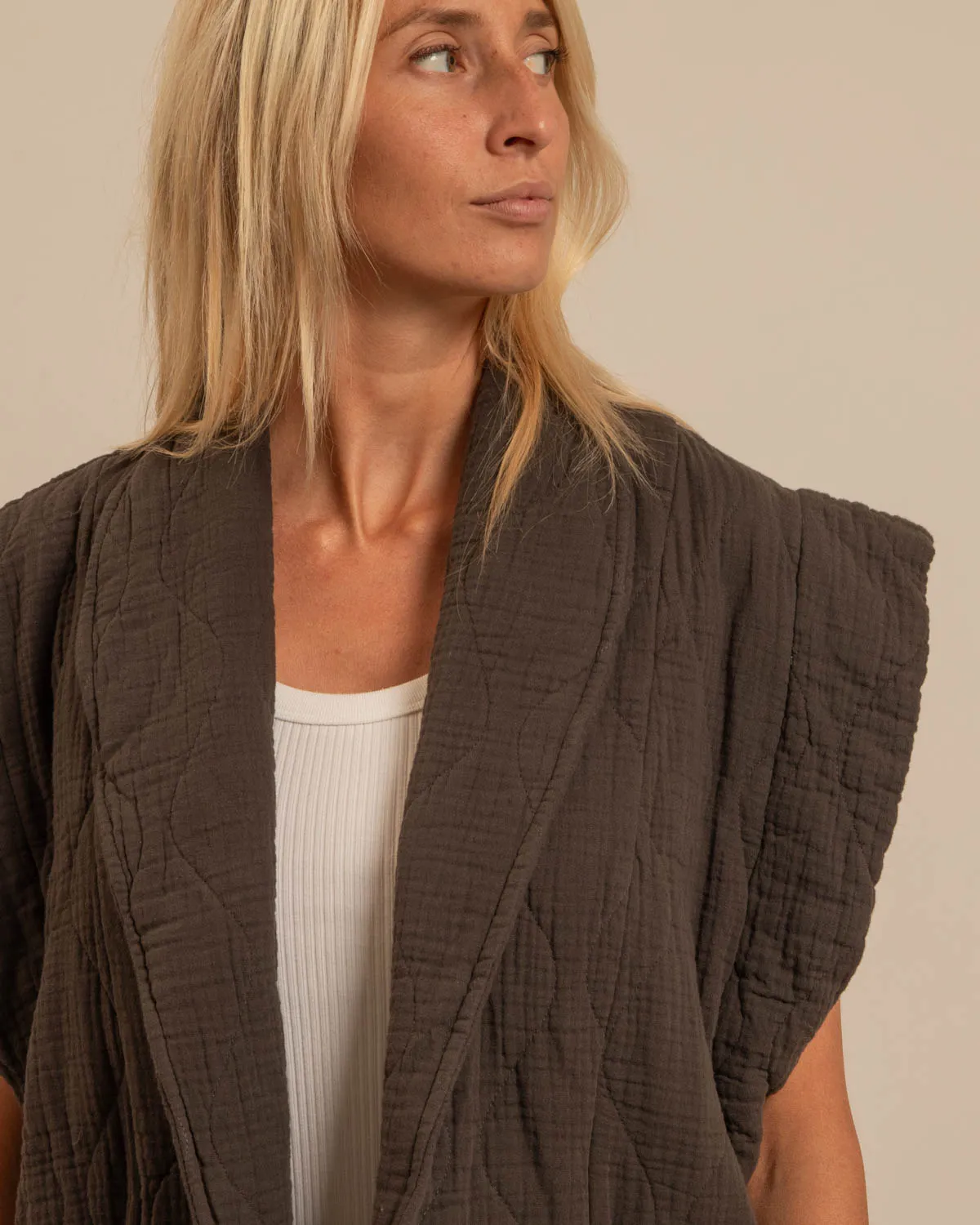 Aokyanos Brooklyn Chocolat veste coton taille unique