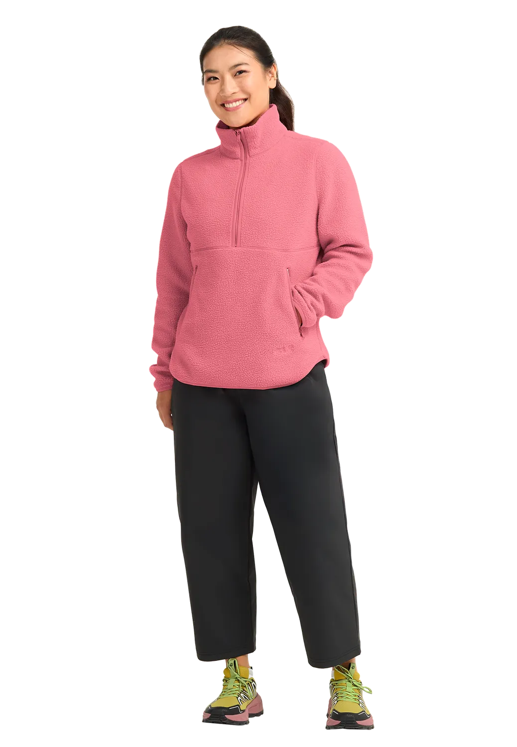 Jack Wolfskin Lite Curl HZ W pull polaire femme demi-zip