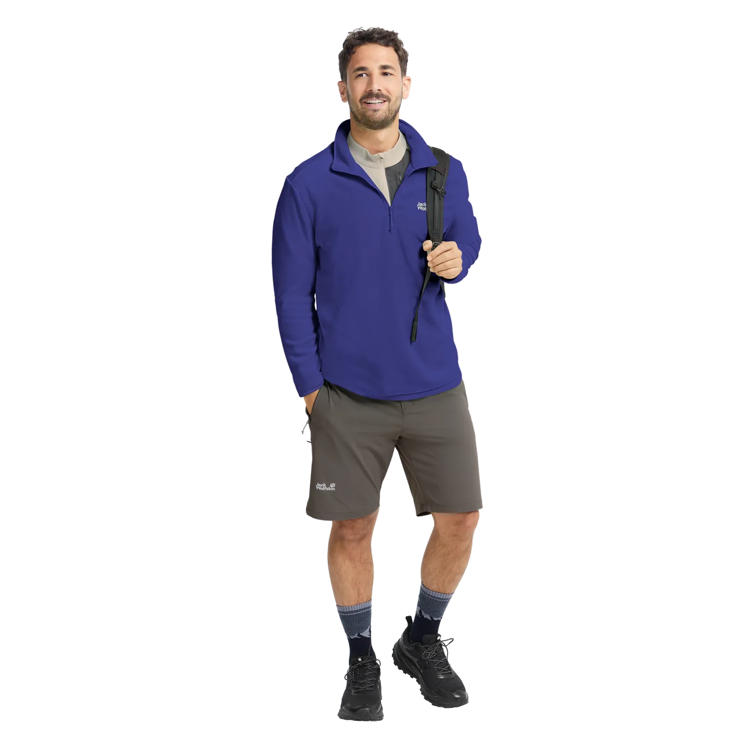 Jack Wolfskin Taunus 100 HZ M pull polaire homme demi-zip