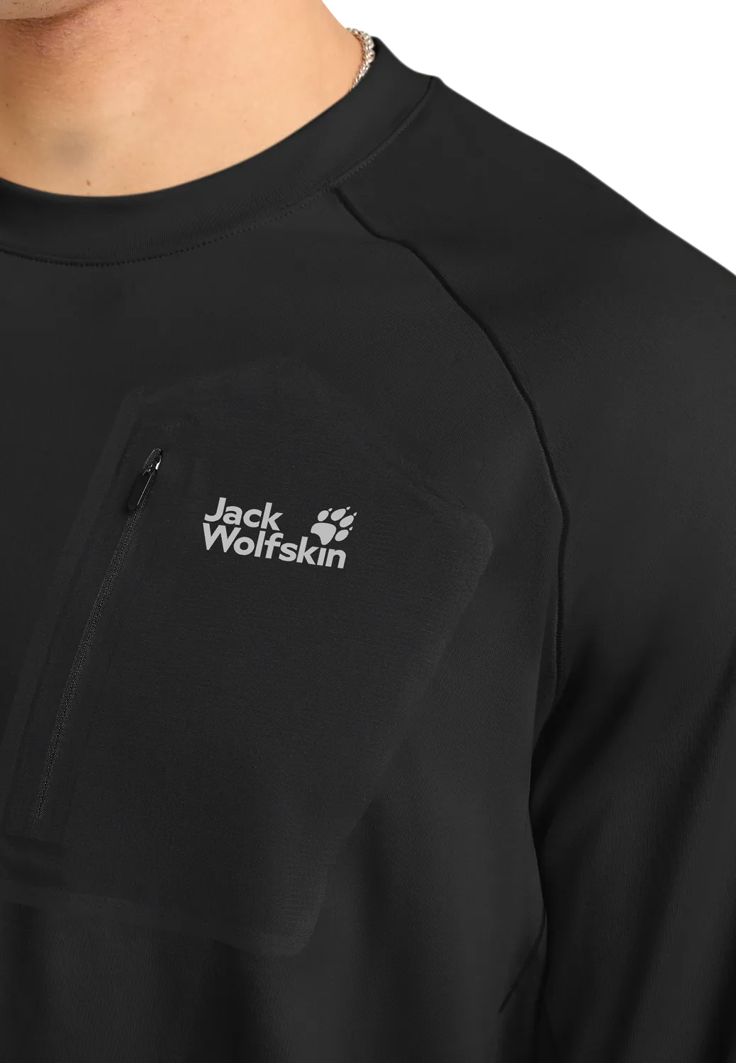 Jack Wolfskin Prelight Trail Crew M sweat M polaire respirant