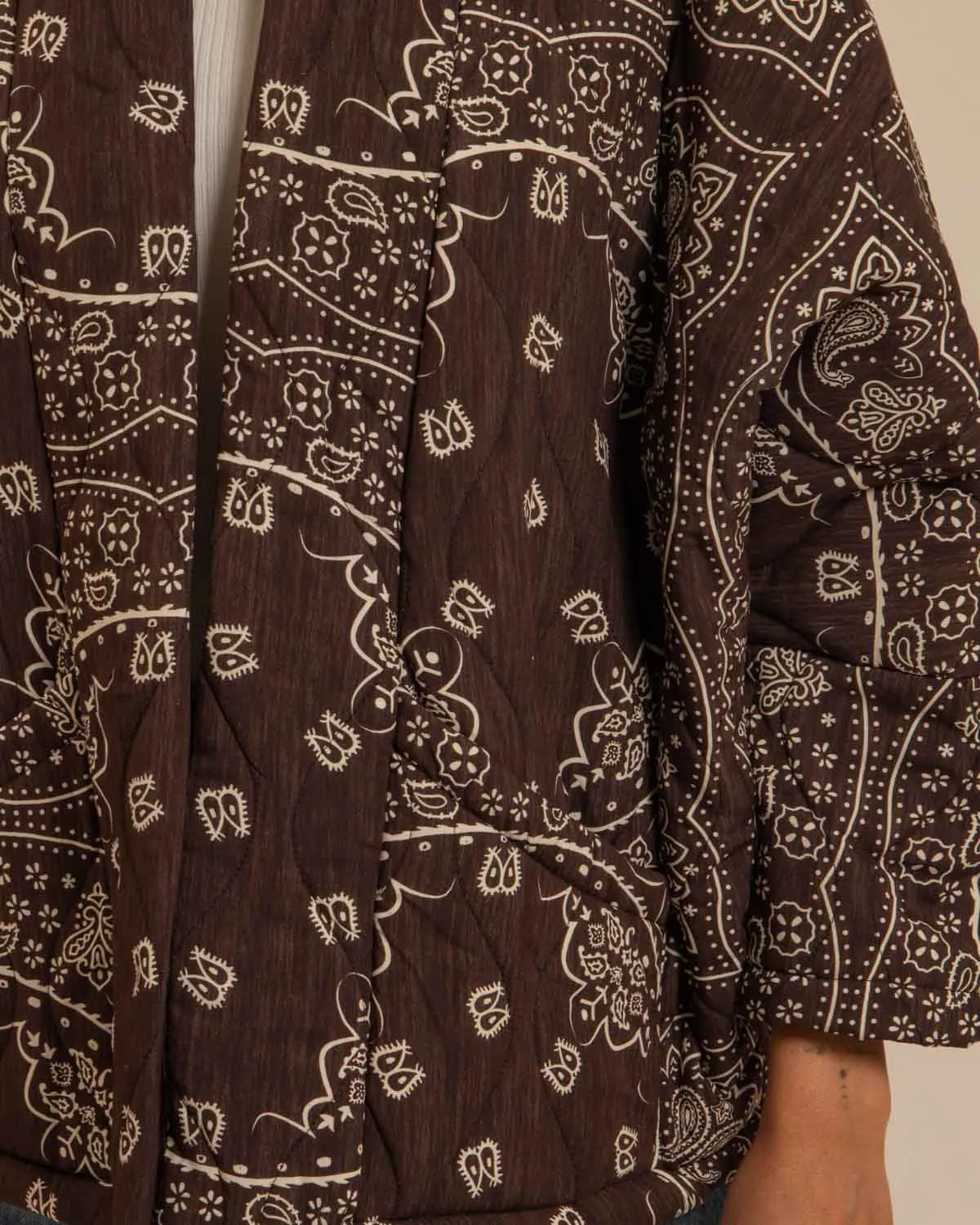 AOKYANOS Chicago Bandanas Chocolat kimono matelassé