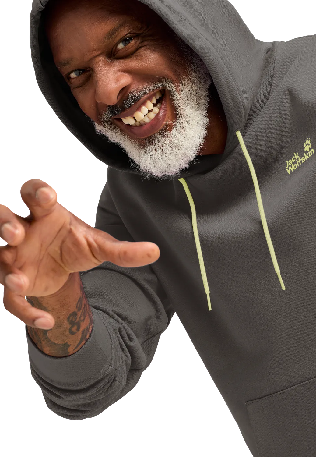 Jack Wolfskin Celebrate the Paw Hoody M sweat capuche homme coton