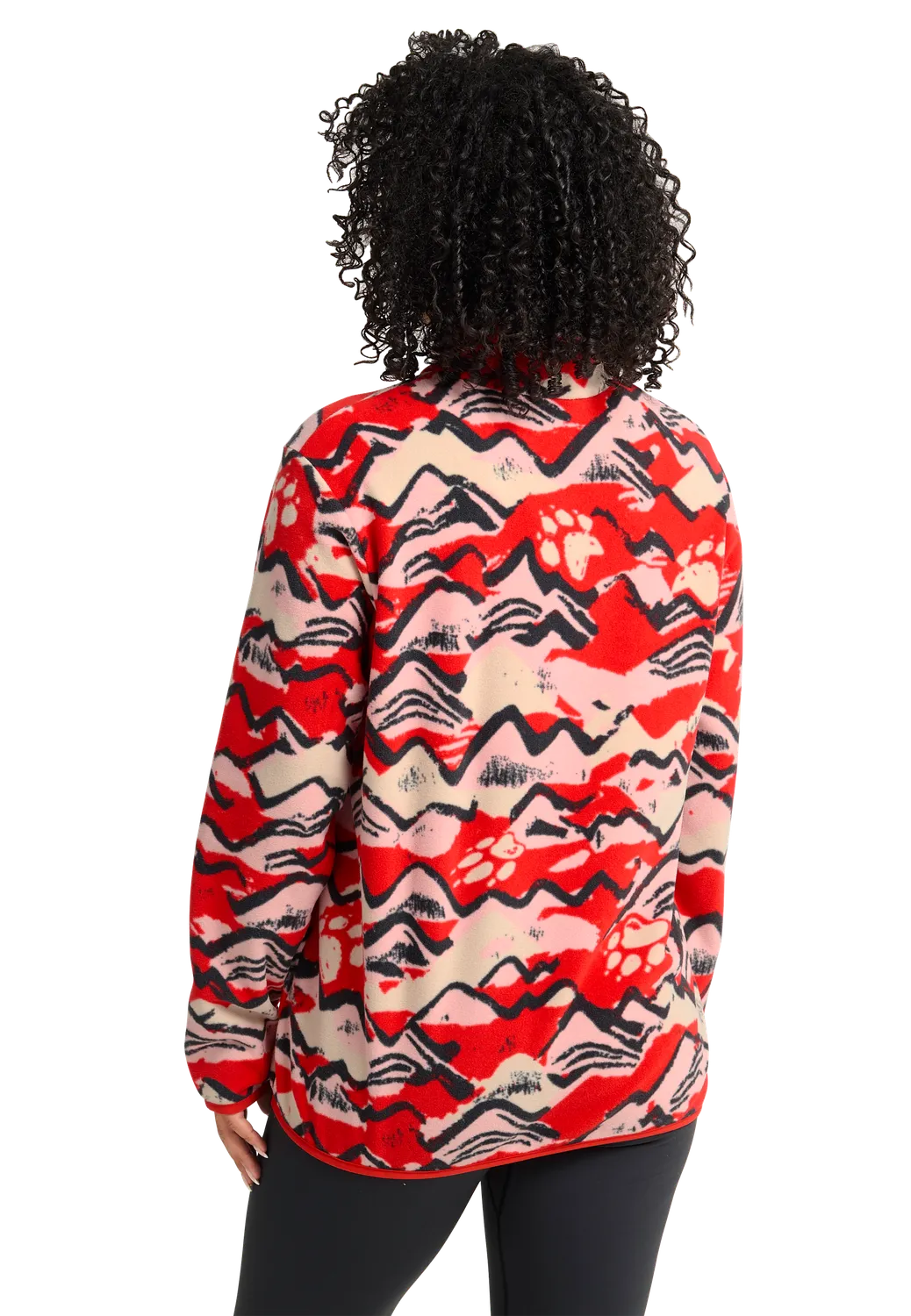 Jack Wolfskin Paw Era 100 Print polaire femme demi-zip