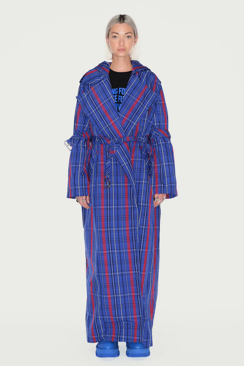 JEANNE FRIOT Resistance Trench veste bomber déperlante bleue