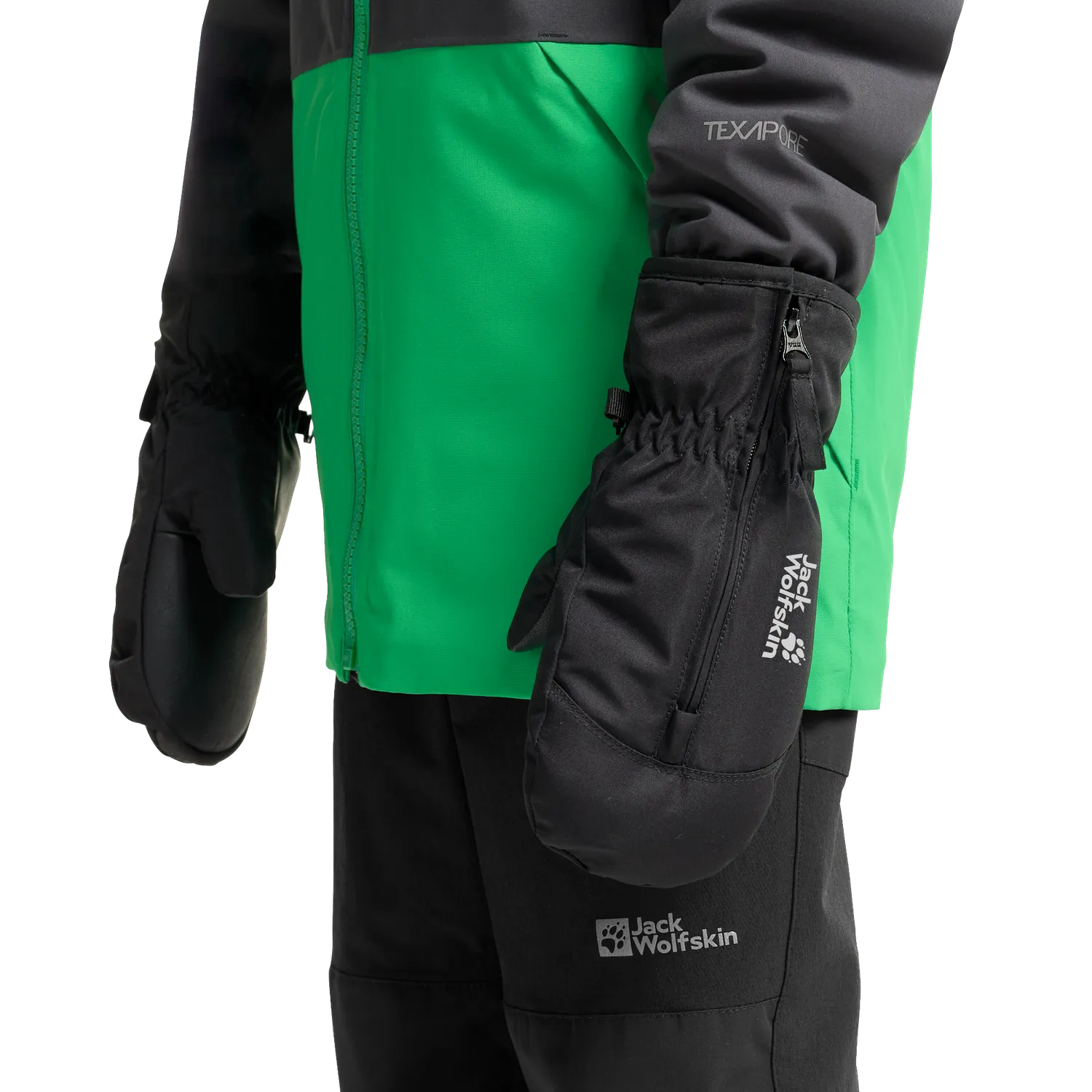Jack Wolfskin Easy Zip Mitten K moufles enfant zippées