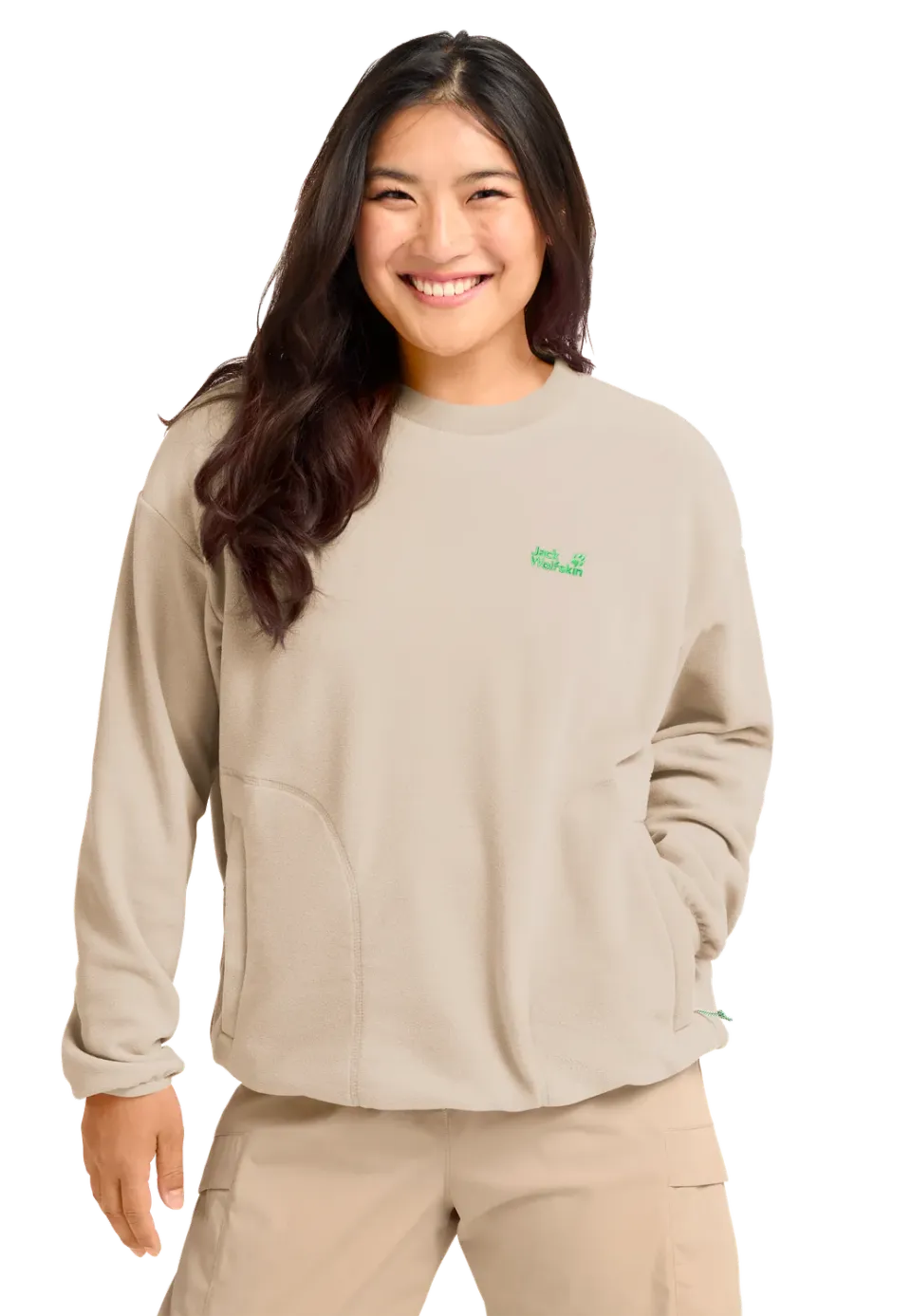 Jack Wolfskin Find The Wild Crewneck W sweat femme polaire
