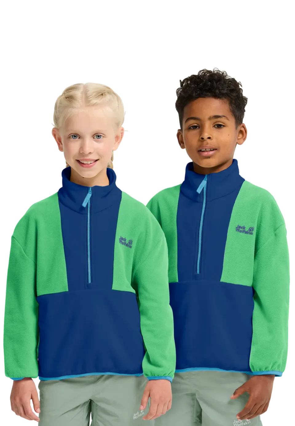 Jack Wolfskin Colorblock Taunus HZ K pull polaire enfant