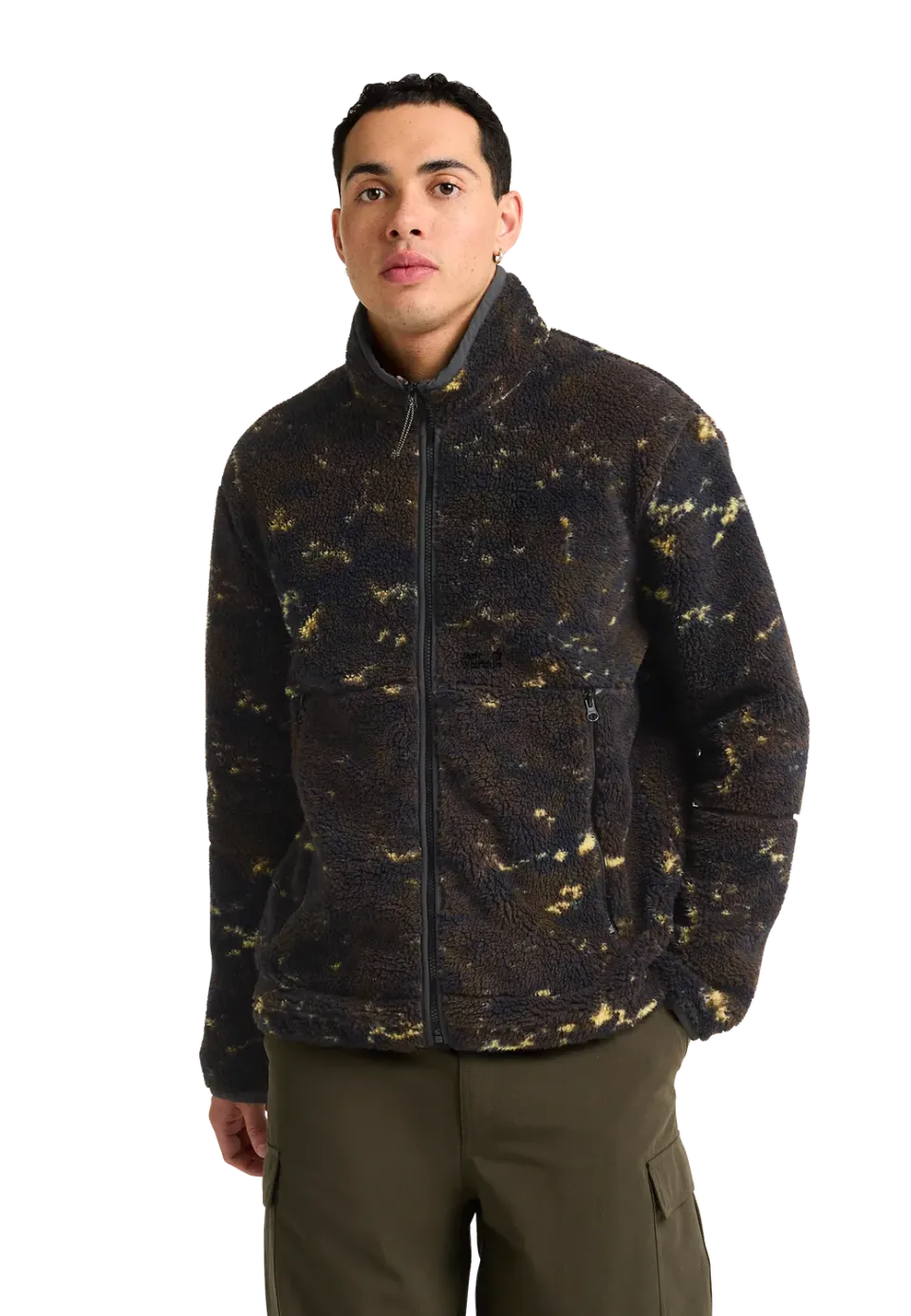 Jack Wolfskin Stone Lite AOP JKT M veste polaire homme sherpa