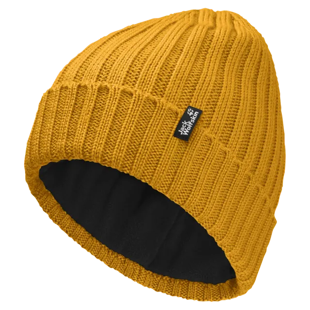 Jack Wolfskin Rib Knit Beanie bonnet hiver doublé polaire
