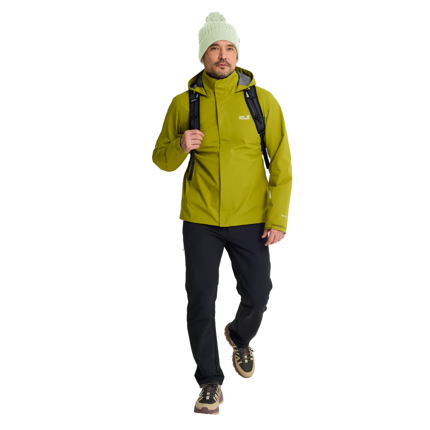 Jack Wolfskin Pom Pom Beanie bonnet laine coupe-vent