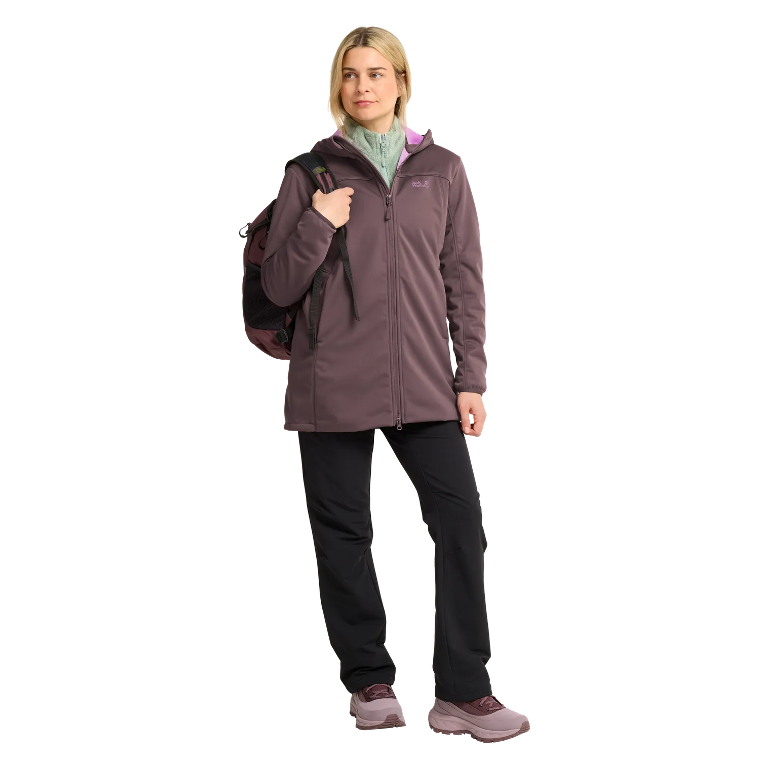 Jack Wolfskin Windhain 2 Coat W manteau femme déperlant
